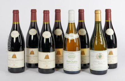 BOURGOGNE 8 bottles : 6 BOURGUNDY 2004 Reserve "vieilles vignes" Pierre André, 1...
