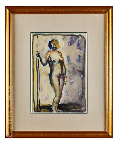 Svein STRAND (1934) Nu féminin

Aquarelle sur papier, signée en bas à droite.

A...