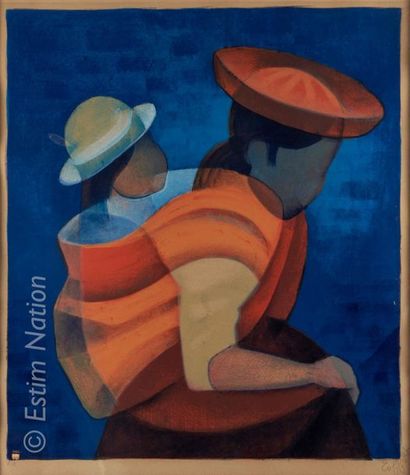 Art contemporain Louis TOFFOLI (1907-1999)

Femme péruvienne portant son enfant sur...