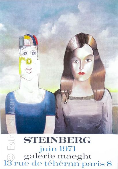 AFFICHES ART MODERNE Saül STEINBERG (1914-1999) d'après

- Affiche "Couple"
Affiche...