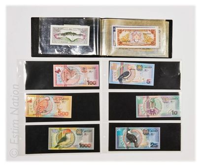 NUMISMATIQUE - BILLETS Lot de 20 billets de banque de pays étrangers dont Bhoutan,...
