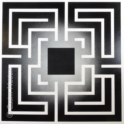 L'ATLAS (NÉ EN 1978) "Cosmic square" (ou "Cosmic compas")
Technique mixte sur toile....