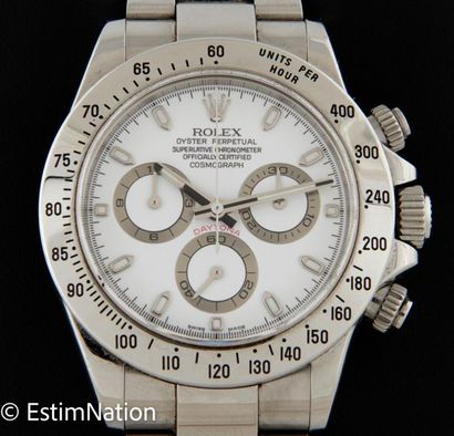 ROLEX DAYTONA REF. 116520, VERS 2005 Steel chronograph watch with automatic movement....