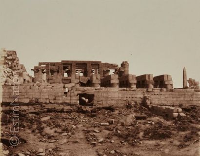 Félix TEYNARD (Français, 1817-1892) Karnak, Thèbes - Enceinte du Palais vue du point...