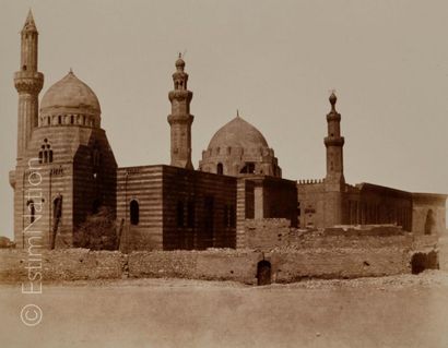 Félix TEYNARD (Français, 1817-1892) Le Caire - Mosquées d'Iscander-Pacha et du sultan...