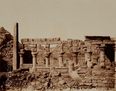 Félix TEYNARD (Français, 1817-1892) Ile de Fîleh (Philae) - Edifice du sud et partie...