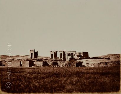 Félix TEYNARD (Français, 1817-1892) Débôd (Parembole) - General view of the ruins,...