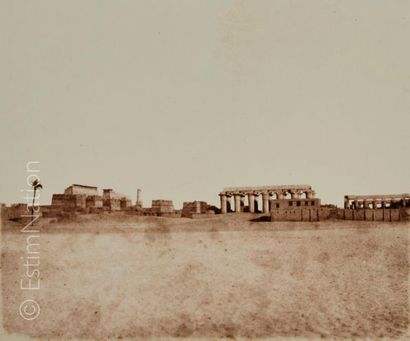 Félix TEYNARD (Français, 1817-1892) Louksor, Thèbes - Vue générale des ruines, Planche...