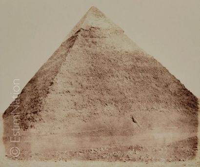 Félix TEYNARD (Français, 1817-1892) Djîzeh, nécropole de Memphis - Pyramide de Chéphren,...