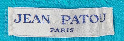 JEAN PATOU HAUTE COUTURE N° 90012 PAR MICHEL GOMA CIRCA 1967/68 ROBE en soie turquoise,...
