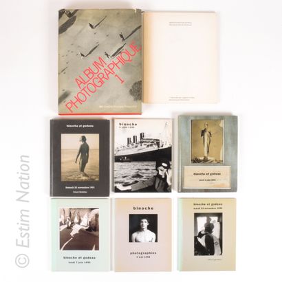 PHOTOGRAPHIE 
Ensemble de 8 volumes et catalogues sur le thème de la PHOTOGRAPHIE...