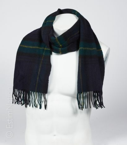 HOGARTH, ANONYME VINTAGE TWO fringed scarves in Scottish Cashmere: the first one...
