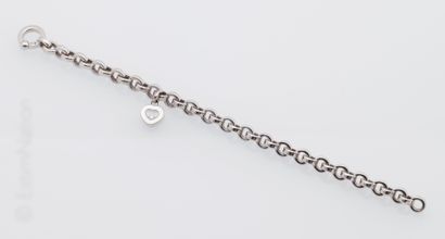 CHOPARD CHOPARD - Happy Diamond" - 18K (750 thousandths) white gold bracelet with...