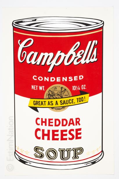 Pop Art Dans le goût d'Andy WAHROL (1928-1987)



Campbell's soup Cheddar cheese



Sérigraphie...