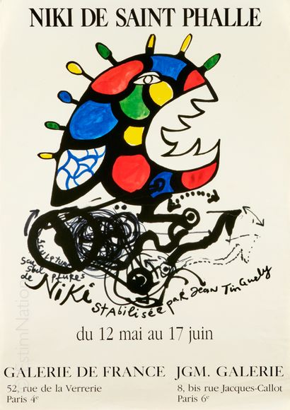 Niki de SAINT PHALLE, Jean TINGUELY Rare réunion d'affiches ou estampes sur le thème...