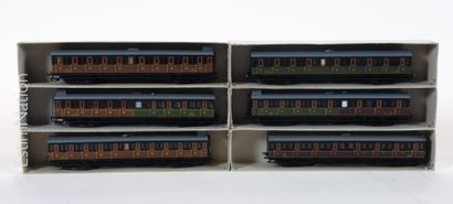 MODELISME FERROVIAIRE FRANCE TRAINS 



Ensemble de wagons voyageurs pour la compagnie...