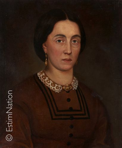 Ecole Française fin XIXème - début XXème siècle "Portrait de femme" 

Huile sur toile....