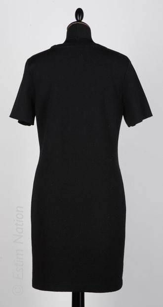 MARC by Marc Jacobs Black stretch wool knit dress with sequinned cherries (T L)