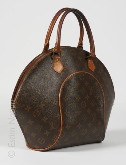 LOUIS VUITTON (2001) 
SAC "ELLIPSE" en toile Monogram et cuir naturel, intérieur...