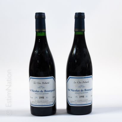 VINS DIVERS VINS DIVERS


2 bouteilles SAINT-NICOLAS 1998 Le Clos Pichard


(étiquettes...