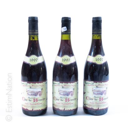BEAUJOLAIS BEAUJOLAIS


3 bottles CÔTE DE BROUILLY 1997 Domaine des Grandes Vignes


(faded...