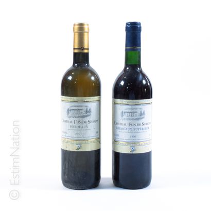 BORDEAUX BORDEAUX


2 bouteilles CHÂTEAU FON DE SERGAY 1996 (x1), 1997 (x1) Bordeaux


(étiquettes...
