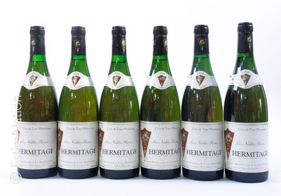 RHÔNE RHONE


6 bottles HERMITAGE 1998 "Les Nobles Rives" Cave de Tain


(faded labels,...