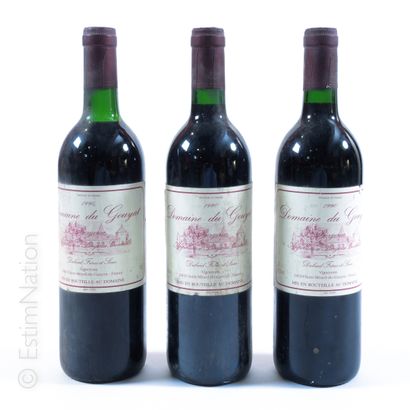 VINS DIVERS MISCELLANEOUS WINES


3 bottles BERGERAC 1990 Domaine du Gouyat 


(faded,...