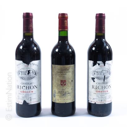 BORDEAUX BORDEAUX


3 bouteilles : 2 CHÂTEAU RICHON 2002 Graves, 1 ENTREPRISE P....