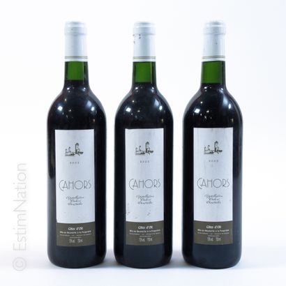 RHÔNE RHONE


3 bottles CAHORS 2005 Côtes d'Olt


(faded labels, very slightly marked)...