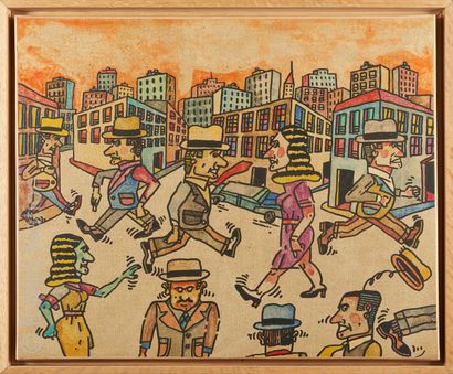 ANTONIO SEGUI - ART CONTEMPORAIN Antonio SEGUI (1934) 
 
Rush hour in the city 
...