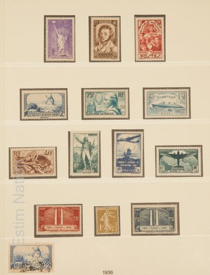 FRANCE Emissions 1849/1940 FRANCE Emissions 1849/1940 : Collection de timbres neufs...