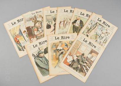 LE RIRE Réunion d'environ 140 revues LE RIRE, Journal humoristique hebdomadaire

illustrations...