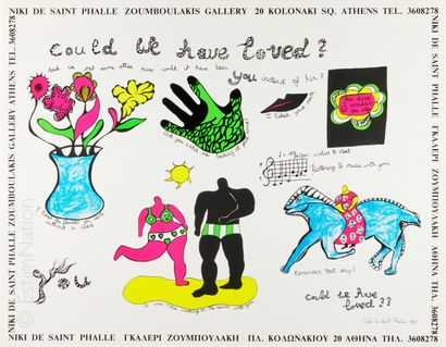 Niki de SAINT PHALLE (1930 2002) COULD WE HAVE LOVED.

Affiche en sérigraphie. 

68...