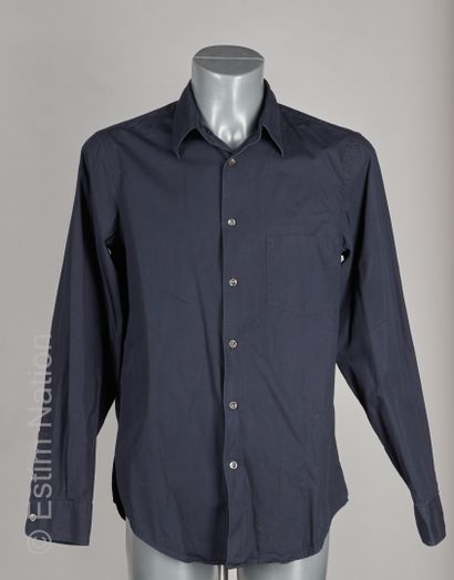 COMME DES GARCONS HOMME PLUS, NEW YORK INDUSTRIE CHEMISE tricolore en coton, devant...