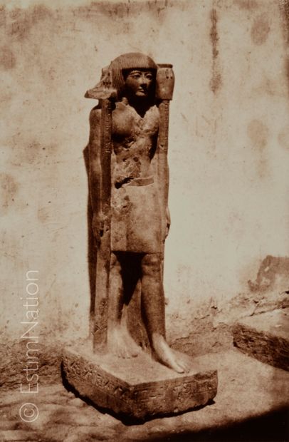Félix TEYNARD (Français, 1817-1892) Syout, Lycopolis - Statue appartenant au Docteur...