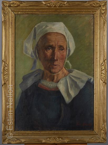 ATELIER VICTOR MENARD Victor Pierre MENARD (1857-1930)



"Mère Catherine"



Huile...