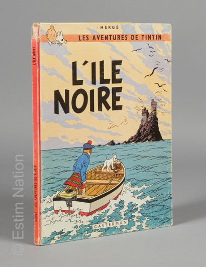 HERGE, LES AVENTURES DE TINTIN TINTIN, L'Ile noire, Casterman édition originale française...