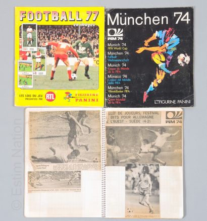 FOOTBALL Deux albums Vintage sur le thème du Football :

- Album "München 74" - Ed....