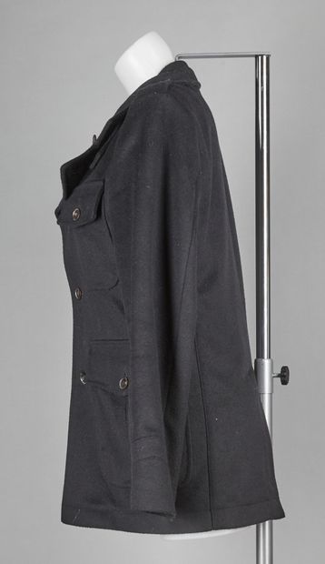 PRESTIGE STANBRIDGE (modèle Segur) VESTE en laine et polyester noir, quatre poches...