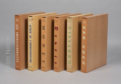 HISTOIRE DE L'ART - N.E.F Réunion de onze volumes en feuillets sous chemises et emboitages...