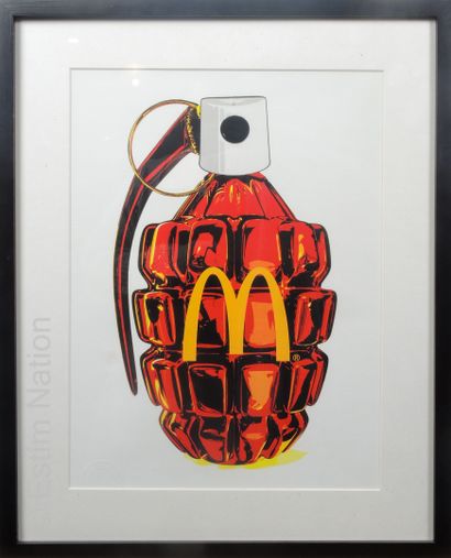 ART CONTEMPORAIN - DEATH NYC DEATH NYC (né en 1979)



"Mc Donald grenade"



Sérigraphie,...