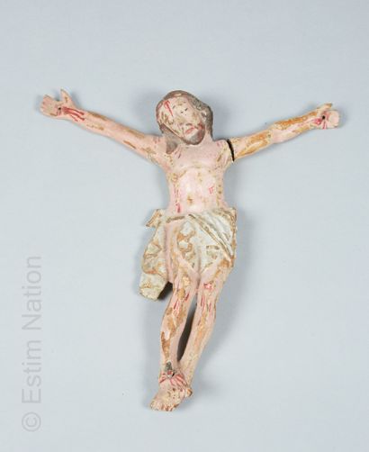 ART POPULAIRE Christ en croix



Sujet en bois sculpté et peint figurant le Christ...