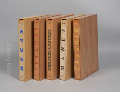 HISTOIRE DE L'ART - N.E.F Réunion de onze volumes en feuillets sous chemises et emboitages...