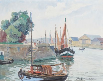 ART DU XXE SIECLE - TURON LAGAU Henri TURON-LAGAU (1905-1997)



Port en Normandie



Huile...