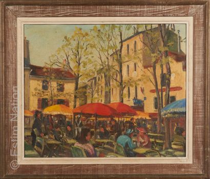 ART DU XXE SIECLE - JOSSET Henri JOSSET (XXe siècle)



Terrasse animée à Montmartre



Huile...