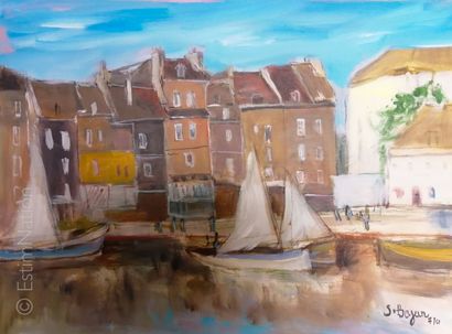 Serge BAJAN (né en 1936) Le port de Honfleur

Acrylique sur toile signée, datée en...