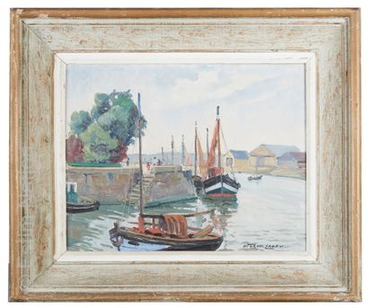 ART DU XXE SIECLE - TURON LAGAU Henri TURON-LAGAU (1905-1997)



Port en Normandie



Huile...