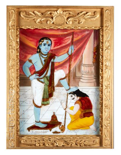 Arts d'Asie INDIA



Krishna placing a foot on the head of a devotee



Painting...
