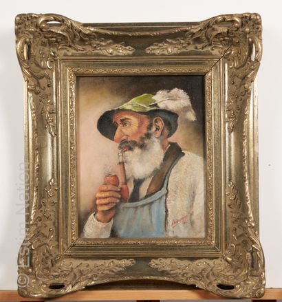 PORTRAITS - XXE SIECLE Ecole allemande contemporaine



Portrait d'homme au chapeau...
